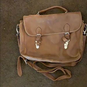 Roots brown messenger bag